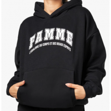 Famme Oversized Hoodie Dame (Black)