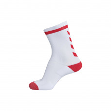 Elite Indoor Sock Low Håndballsokk (White/True Red)