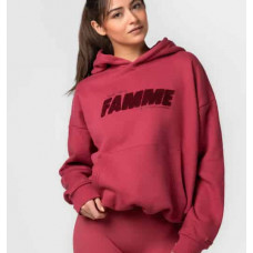 Famme Royalty  Club Hoodie Dame (Red)