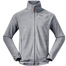 Bergans Hareid Fleece jacket Nohood Herre (Aluminium)
