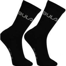 Bula 2pk Basic Wool Socck Junior (Black)