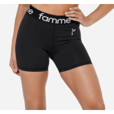 Famme Running Shorts Dame (Black)