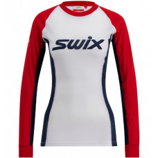 Swix Racex Classic Long Sleeve Dame (Swix Red/Bright White)