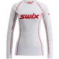 Swix Racex Classic Long Sleeve Dame (Bright White/Red)