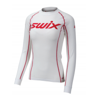 Swix Racex Bodywear Ls Dame (Bright White/red)