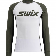 Swix RaceX Classic Long Sleeve Herre (Bright White/ Olive)