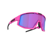 Bliz Fusion Neon Pink Frame With Nano Optics North Ligth Blue Multi Lens Sportsbrille