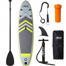Cruz Inflateable Stand up Paddleboard Various Grey