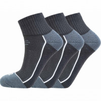 Avery Quarter Sock 3-Pack (Black)