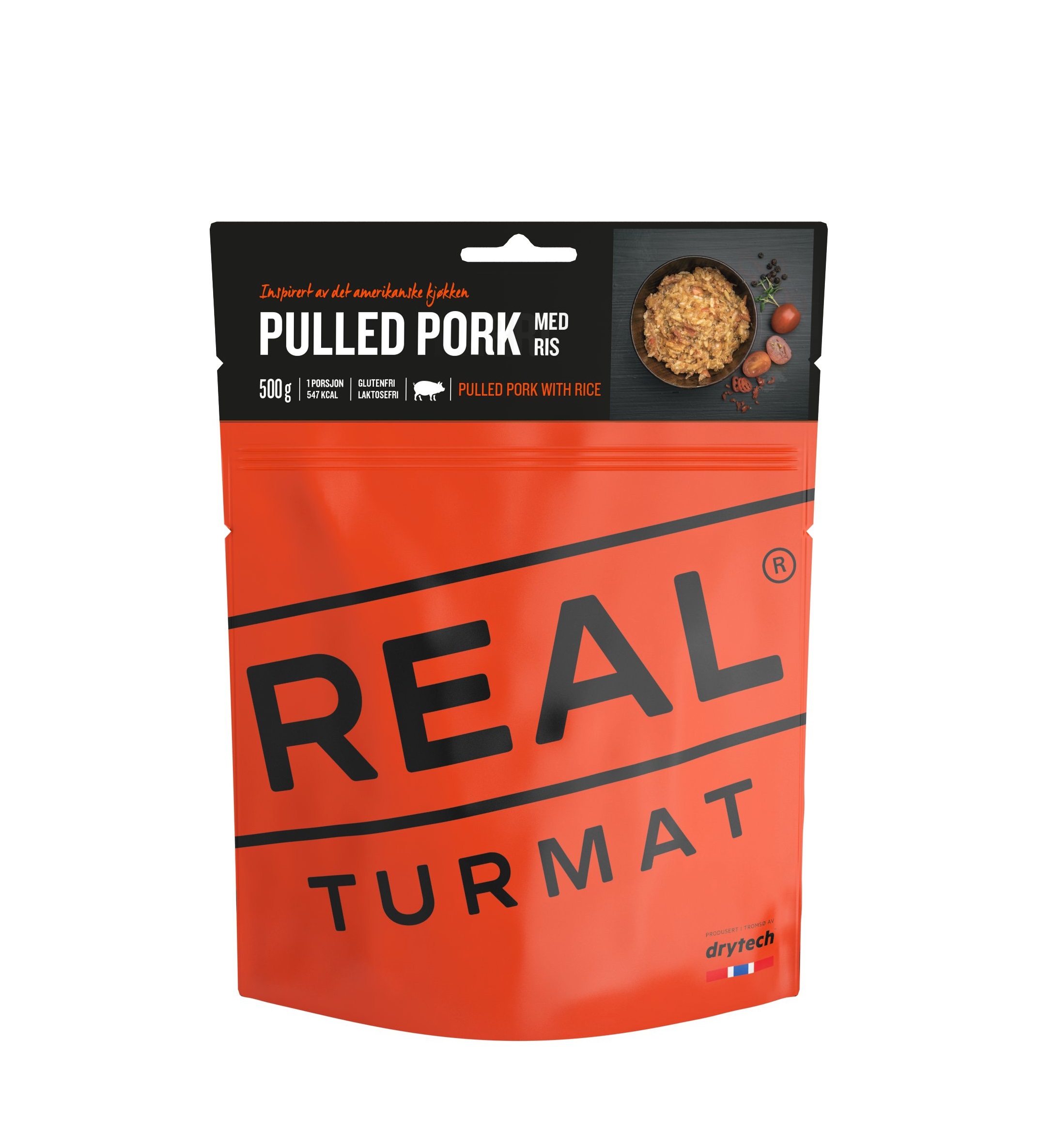 Real Turmat Pulled Pork m/Ris