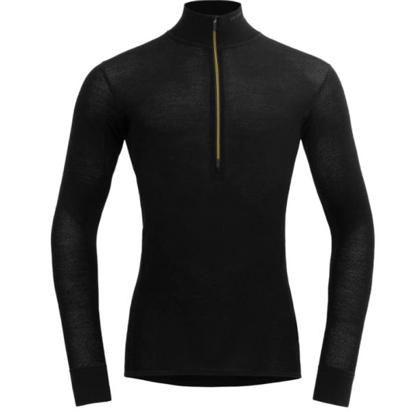 Wool Mesh 190 Zip Neck Herre