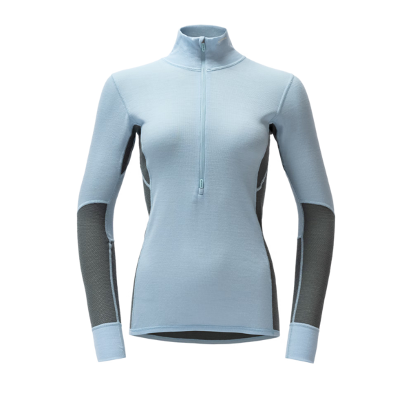 Wool Mesh 190 Zip Neck Dame